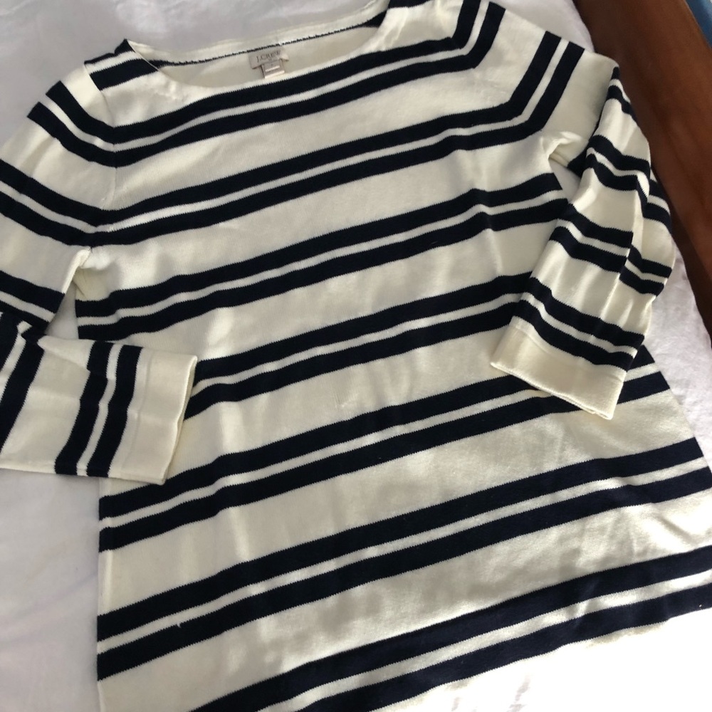JCrew Sweater- Navy and White
